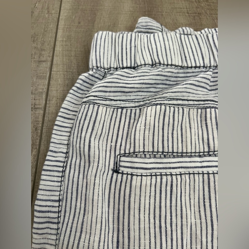 NWOT Anthropologie Hei Hei White and Blue Striped Women's Pants Size Medium - Picture 9 of 9